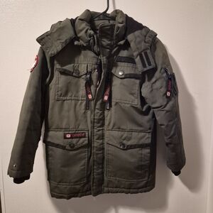 Olive Green Canada Weather Gear Kids Winter Coat